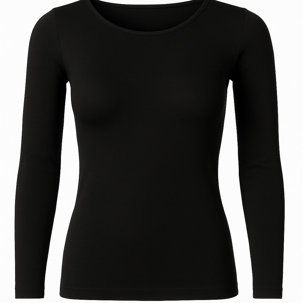 Royal Pink Long-Sleeve Crewneck T-Shirt