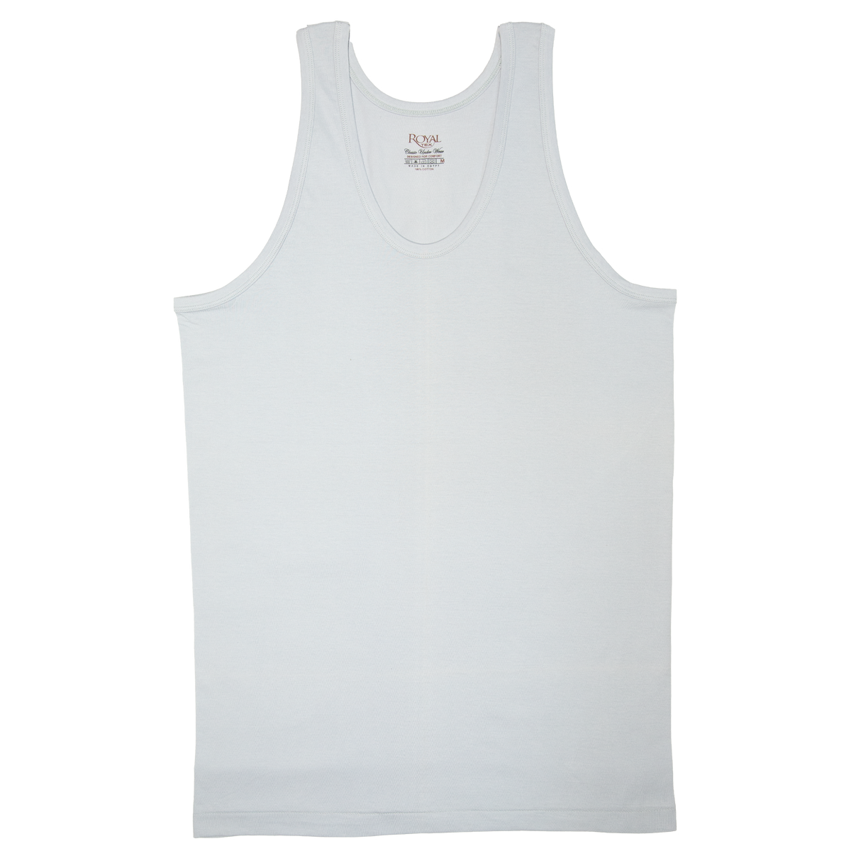 Royal Tex Wide Strap Basic T-shirt White